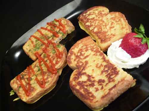 Eggless French Toast – Sweet & Savory