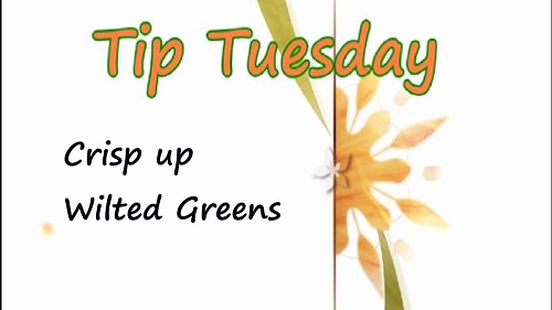 How to Crisp up Wilted Greens – Tuesday Tip